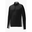 Sport-Tek Sport-Wick Stretch Contrast 1/4-Zip Pullover — view 2