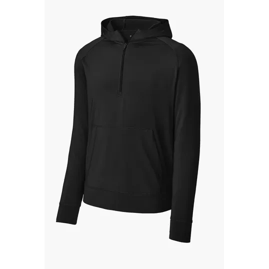Sport-Tek Sport-Wick Stretch 1/2-Zip Hoodie — view 2