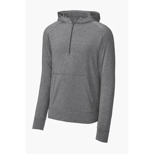 Sport-Tek Sport-Wick Stretch 1/2-Zip Hoodie — view 3