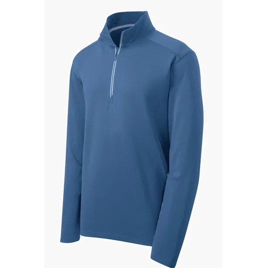 Sport-Tek Sport-Wick Textured 1/4-Zip Pullover — view 3