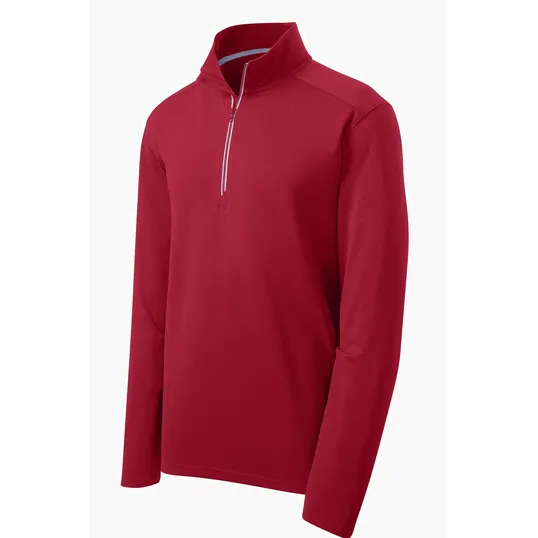 Sport-Tek Sport-Wick Textured 1/4-Zip Pullover — view 4