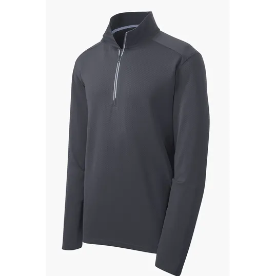 Sport-Tek Sport-Wick Textured 1/4-Zip Pullover — view 5