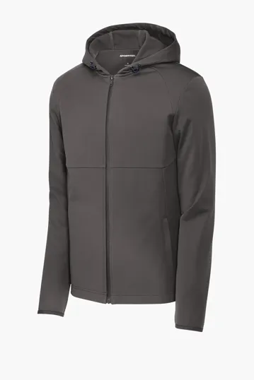 Sport-Tek Hooded Soft Shell Jacket — view 2