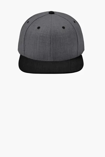 Sport-Tek YP Classics Flat Bill Snapback Cap — view 6