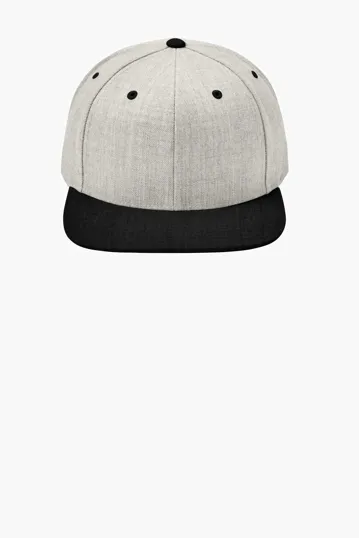 Sport-Tek YP Classics Flat Bill Snapback Cap — view 9