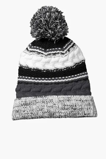 Sport-Tek Pom Pom Team Beanie — view 3