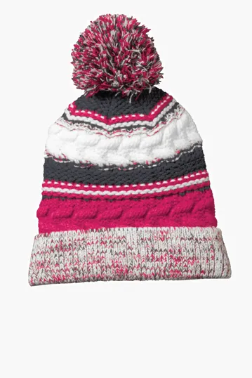 Sport-Tek Pom Pom Team Beanie — view 5