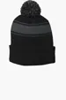 Sport-Tek Stripe Pom Pom Beanie — view 2