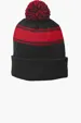 Sport-Tek Stripe Pom Pom Beanie — view 3