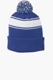 Sport-Tek Stripe Pom Pom Beanie — view 6