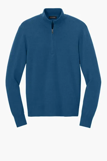 Port Authority Easy Care 1/4-Zip Tri-Blend Sweater — view 2