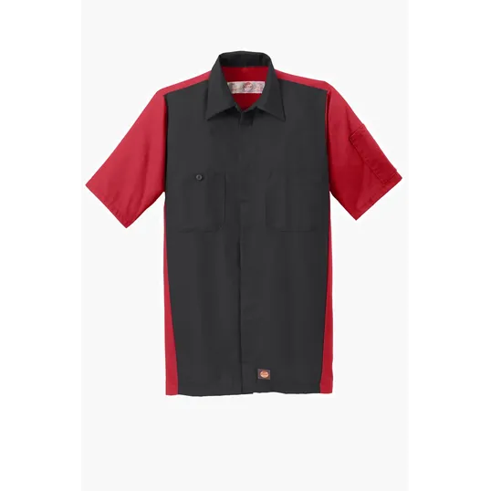Red Kap Short Sleeve Ripstop Crew Shirt — view 3