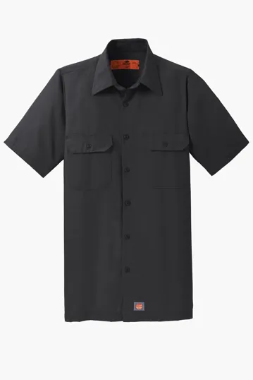 Red Kap Short Sleeve Solid Ripstop Work Shirt — view 2