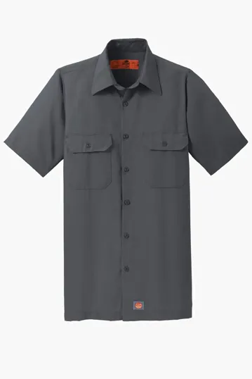 Red Kap Short Sleeve Solid Ripstop Work Shirt — view 3
