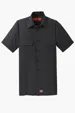 Red Kap Short Sleeve Solid Ripstop Work Shirt — view 2