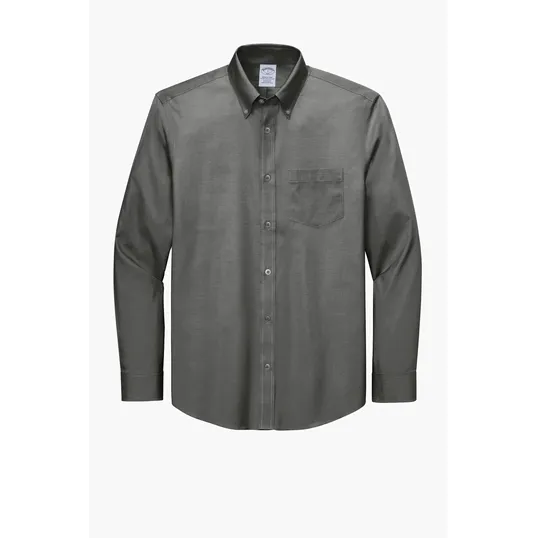 Brooks Brothers Tall Wrinkle-Free Stretch Pinpoint Shirt — view 3