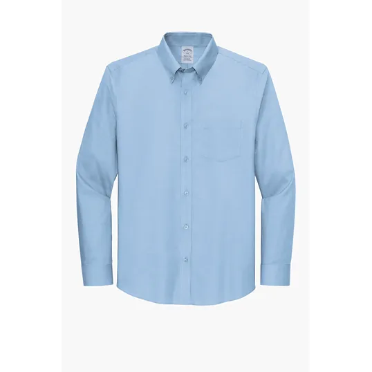 Brooks Brothers Tall Wrinkle-Free Stretch Nailhead Shirt — view 4