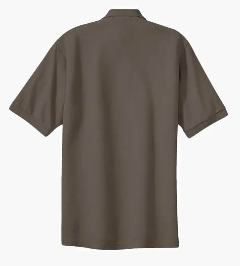Port Authority Tall Heavyweight Cotton Pique Polo — view 6
