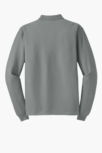 Port Authority Tall Silk Touch Long Sleeve Polo — view 7