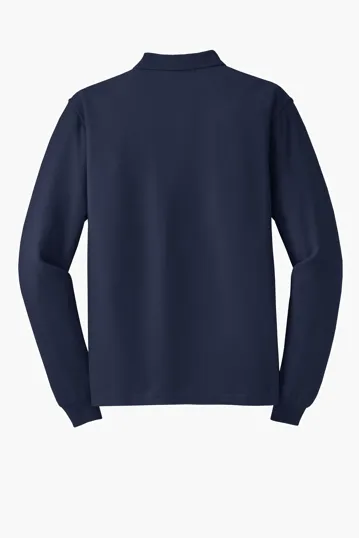 Port Authority Tall Silk Touch Long Sleeve Polo — view 8