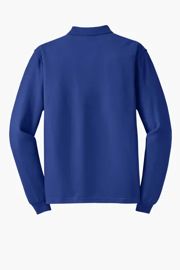 Port Authority Tall Silk Touch Long Sleeve Polo — view 9