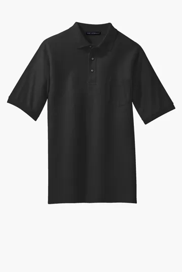 Port Authority Tall Silk Touch Polo with Pocket — view 2