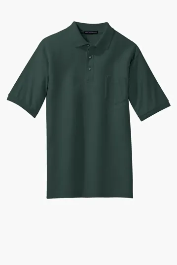 Port Authority Tall Silk Touch Polo with Pocket — view 4