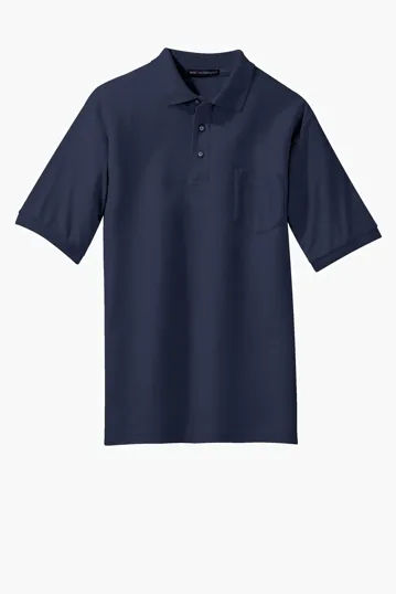 Port Authority Tall Silk Touch Polo with Pocket — view 5