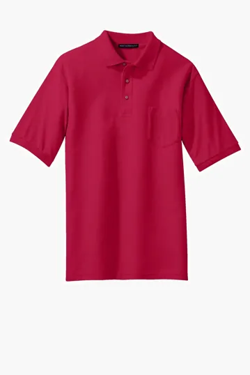 Port Authority Tall Silk Touch Polo with Pocket — view 6