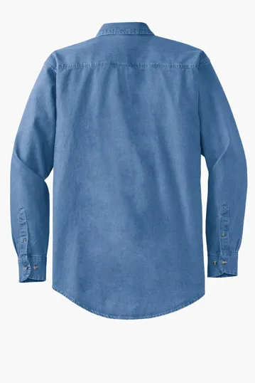 Port Authority Tall Long Sleeve Denim Shirt — view 3