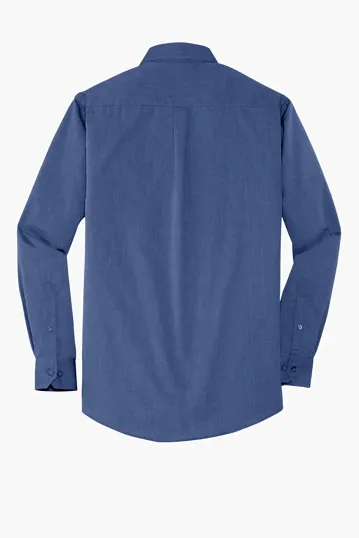 Port Authority Tall Crosshatch Easy Care Shirt — view 6