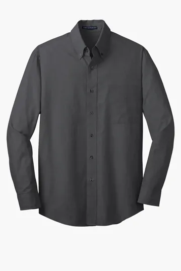 Port Authority Tall Crosshatch Easy Care Shirt — view 4