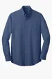 Port Authority Tall Crosshatch Easy Care Shirt — view 3