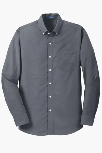 Port Authority Tall SuperPro Oxford Shirt — view 2