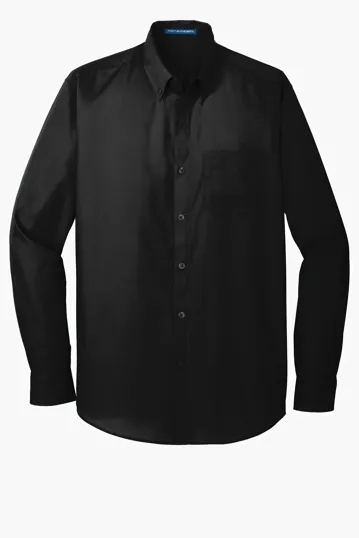 Port Authority Long Sleeve Carefree Poplin Shirt — view 5