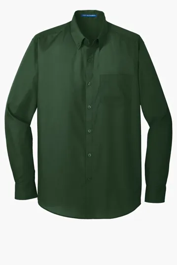 Port Authority Long Sleeve Carefree Poplin Shirt — view 6