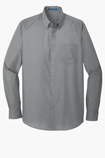 Port Authority Long Sleeve Carefree Poplin Shirt — view 9