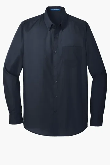 Port Authority Long Sleeve Carefree Poplin Shirt — view 11