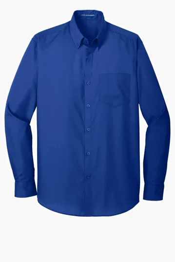 Port Authority Long Sleeve Carefree Poplin Shirt — view 12