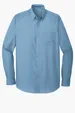 Port Authority Long Sleeve Carefree Poplin Shirt — view 3