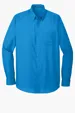 Port Authority Long Sleeve Carefree Poplin Shirt — view 4