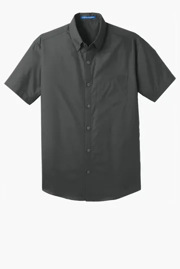 Port Authority Short Sleeve Carefree Poplin Shirt — view 3