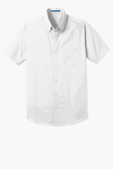 Port Authority Short Sleeve Carefree Poplin Shirt — view 6