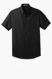 Port Authority Short Sleeve Carefree Poplin Shirt — view 2