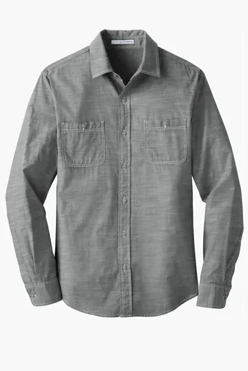 Port Authority Slub Chambray Shirt — view 2