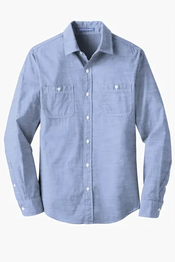 Port Authority Slub Chambray Shirt — view 3