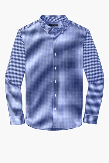 Port Authority Broadcloth Gingham Easy Care Shirt — view 5