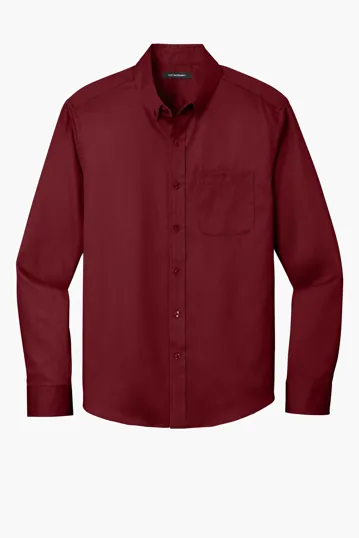 Port Authority Long Sleeve SuperPro React Twill Shirt — view 2