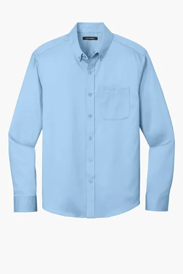 Port Authority Long Sleeve SuperPro React Twill Shirt — view 3
