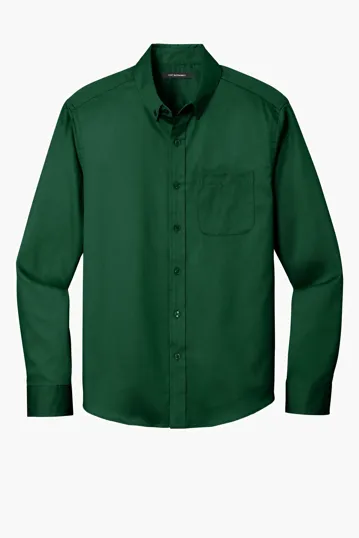 Port Authority Long Sleeve SuperPro React Twill Shirt — view 4